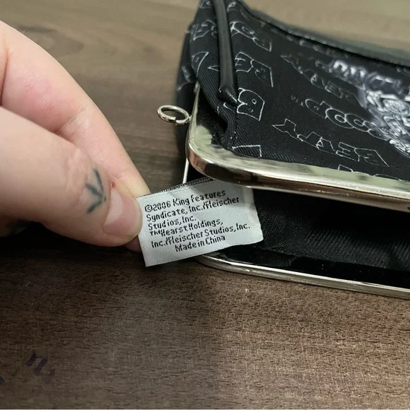 Betty Boop Y2k Black Clutch Wallet Bag - Picture 8 of 8